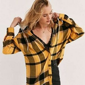 Darcy Plaid Flannel Hooded Button-Down Shirt